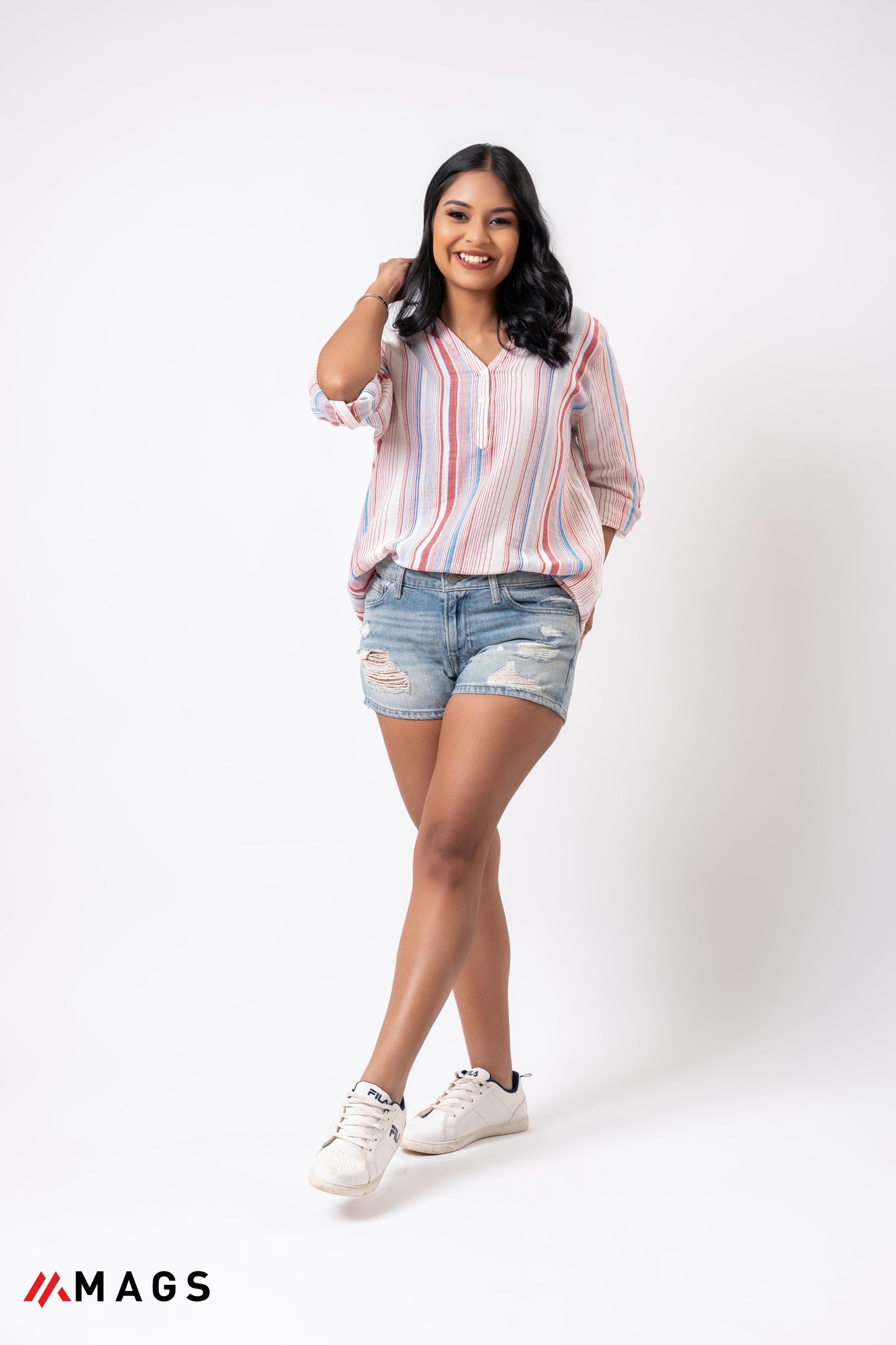 Breeze Stripe Oversize Top