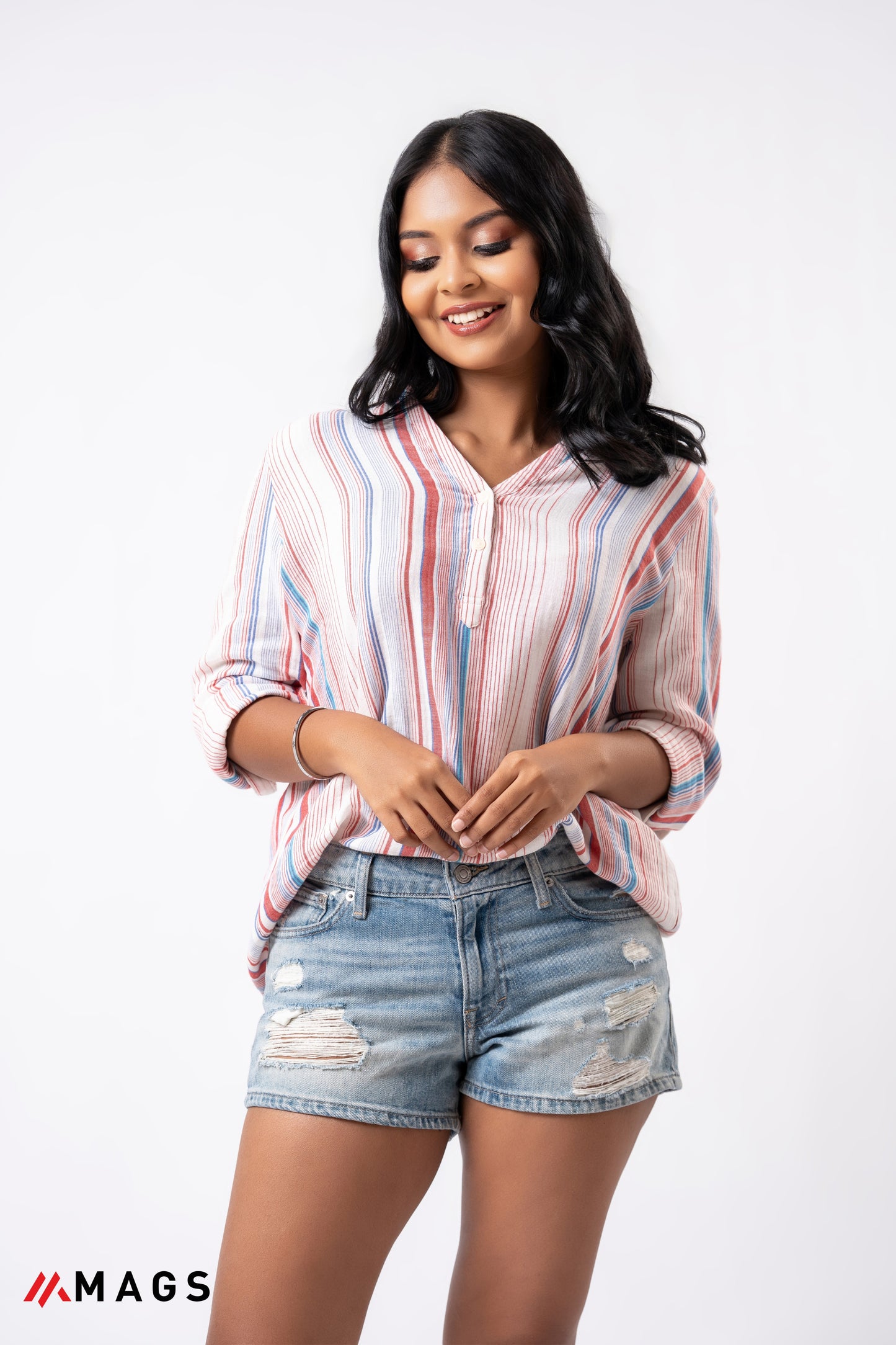 Breeze Stripe Oversize Top
