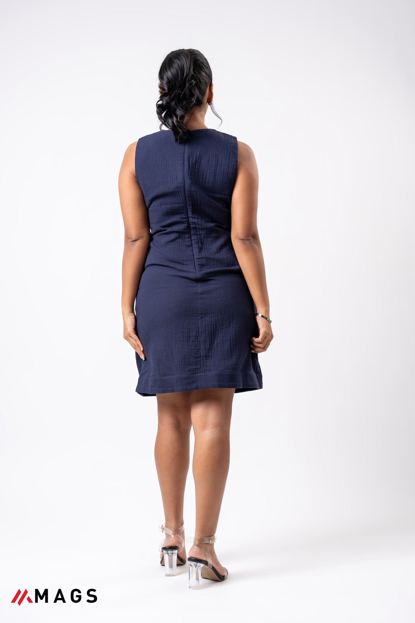 Navy Whisper Dress