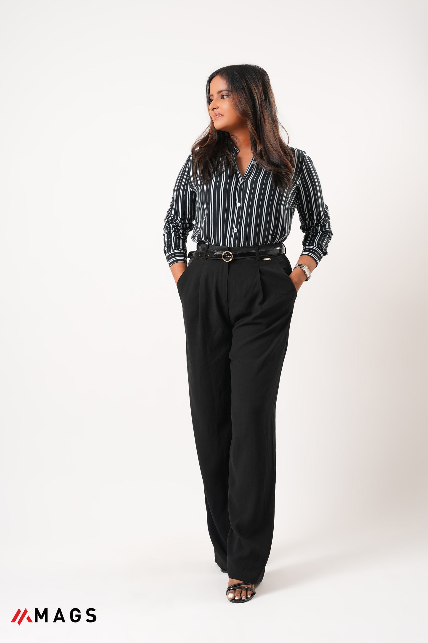 Urban Edge Striped blouse