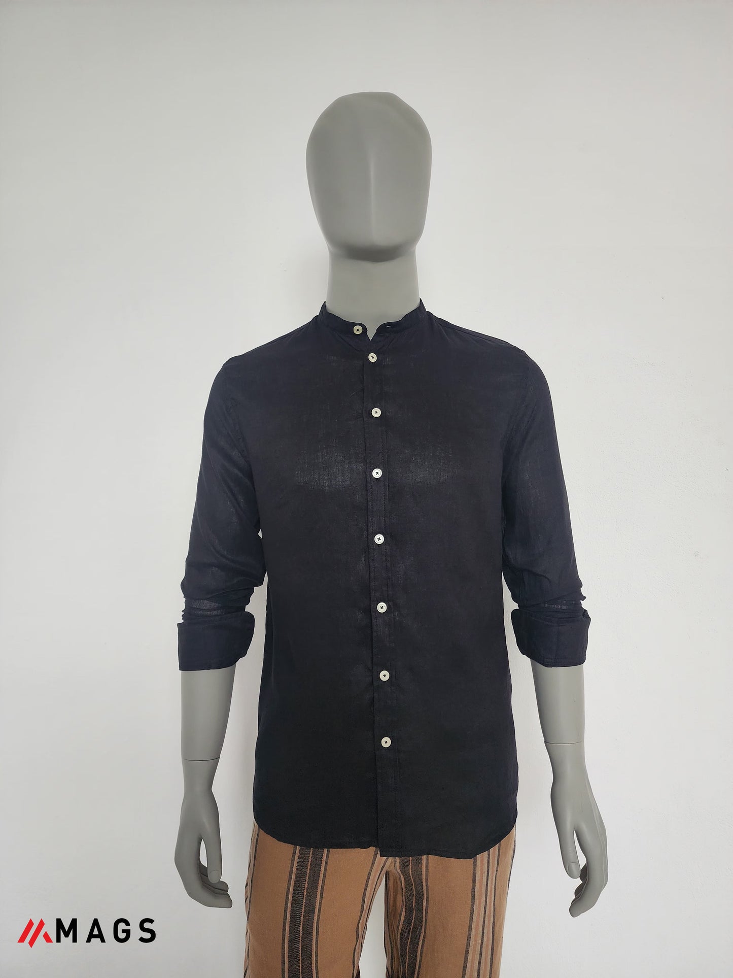 Midnight Weave Linen Shirt