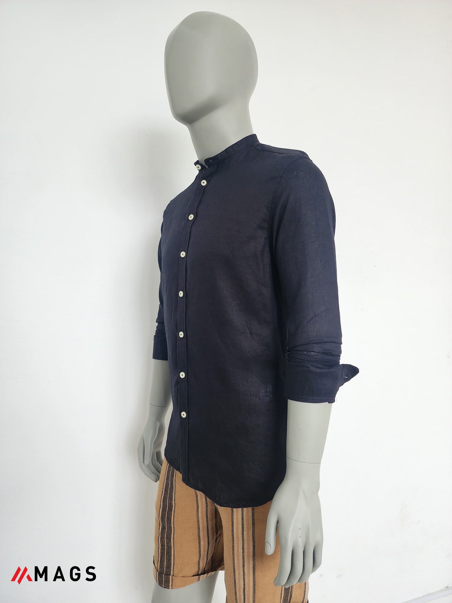 Midnight Weave Linen Shirt