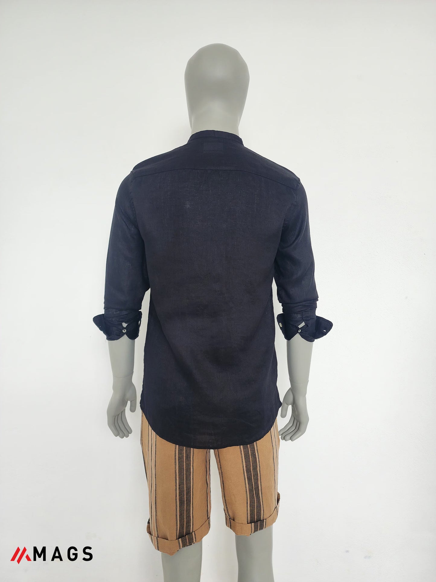 Midnight Weave Linen Shirt