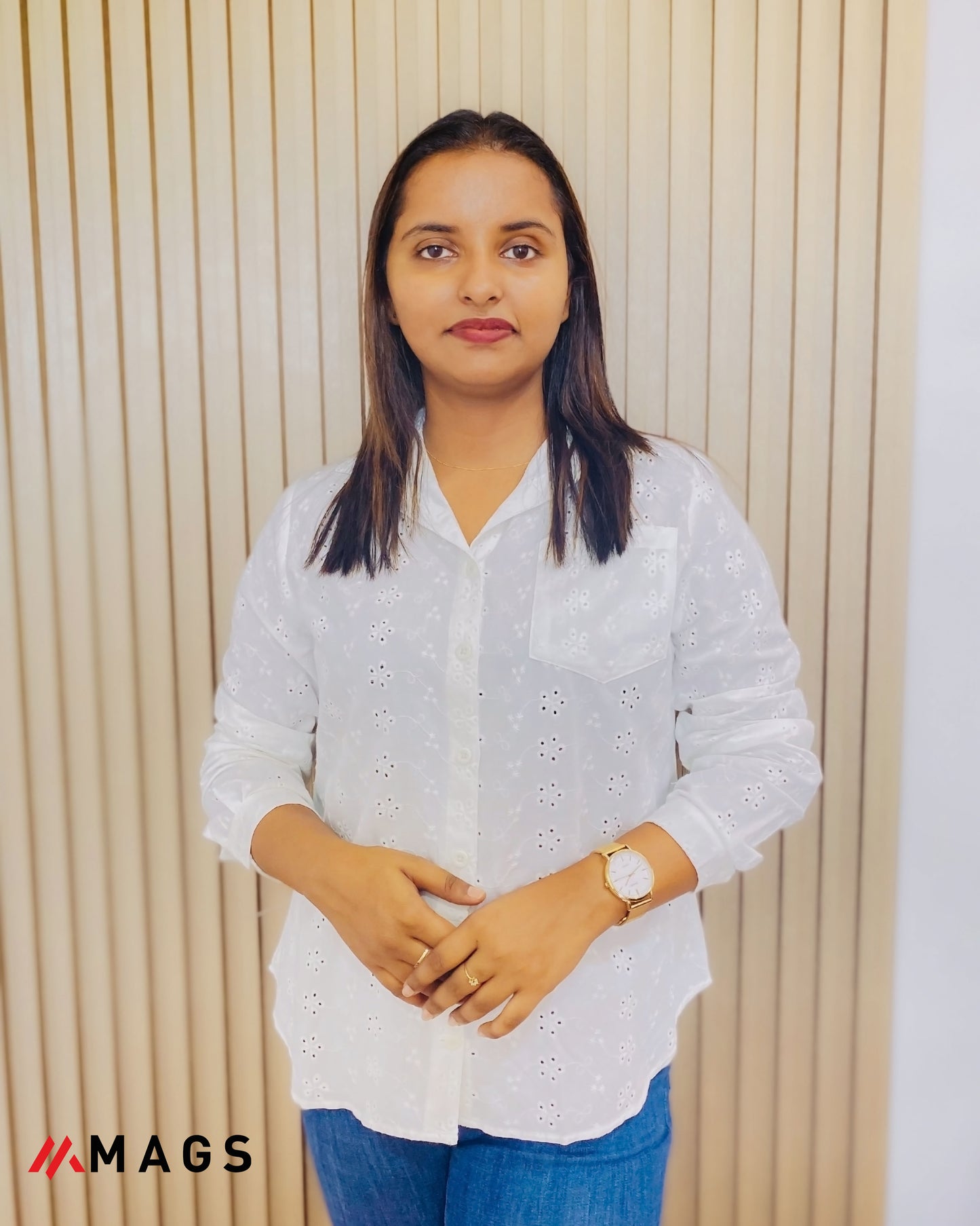 Pearl Petal Cutwork top