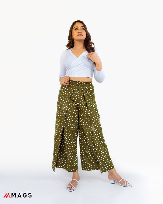 Twist & Dot Wrap Trouser