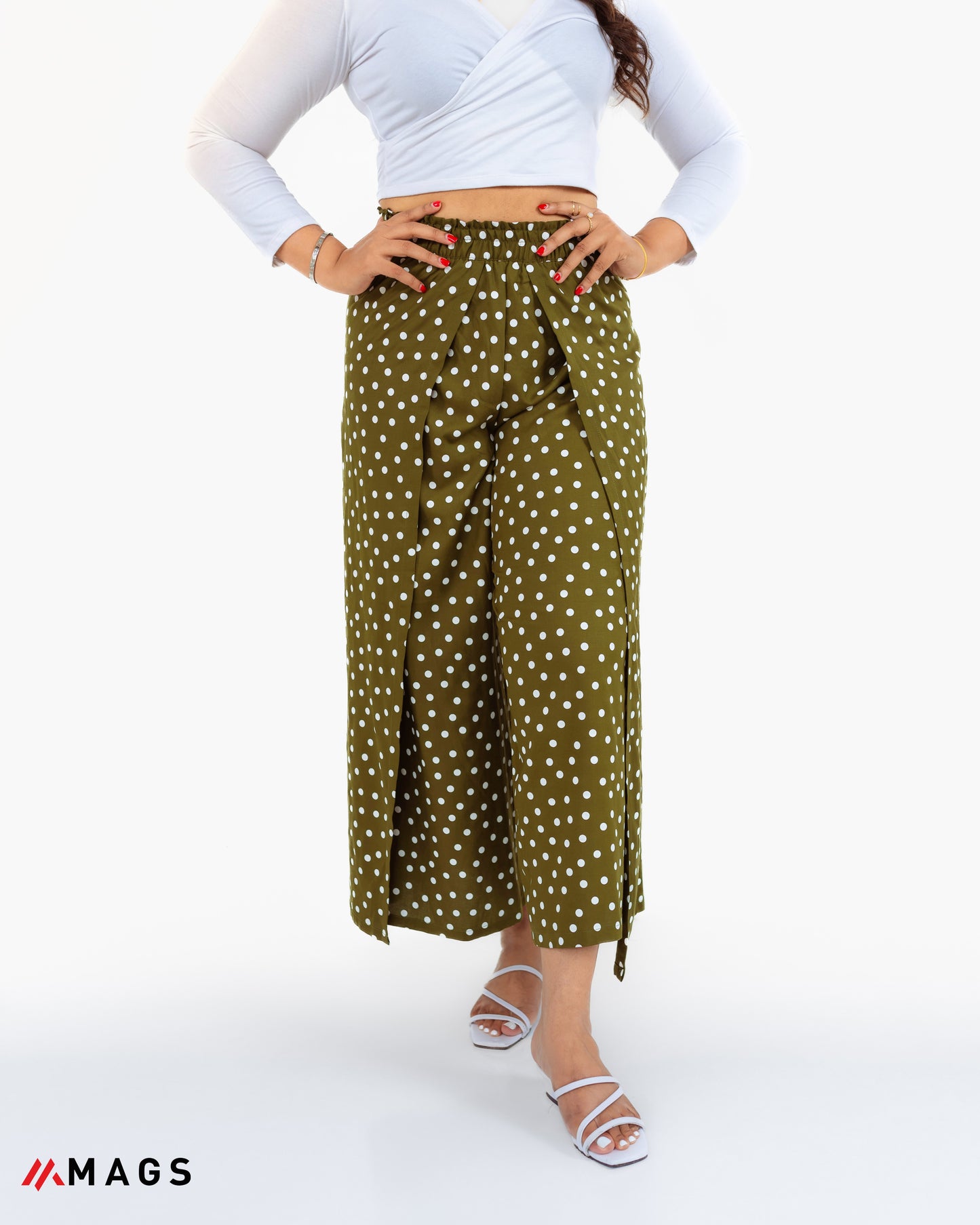 Twist & Dot Wrap Trouser