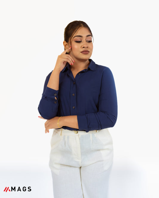 Navy Flow Formal Shirt