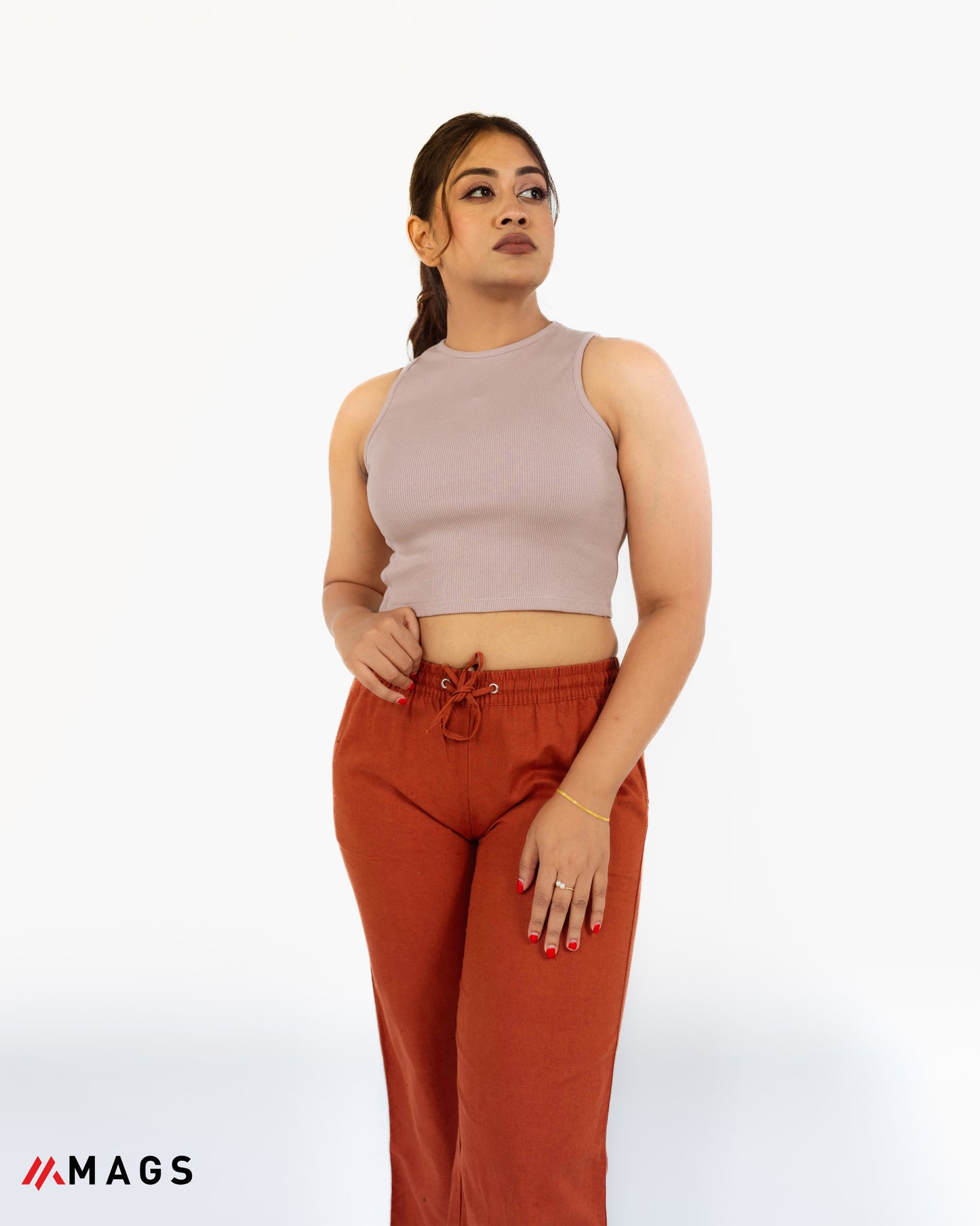 Cocoa Drift Bronze Line Pant