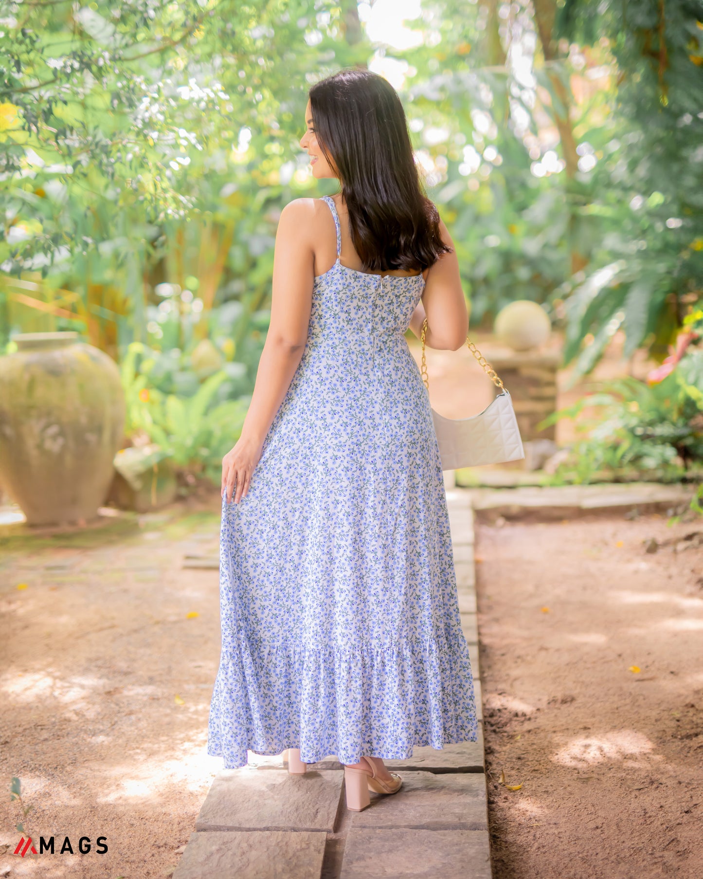 Petal Tie Sleeveless Side Knot Dress