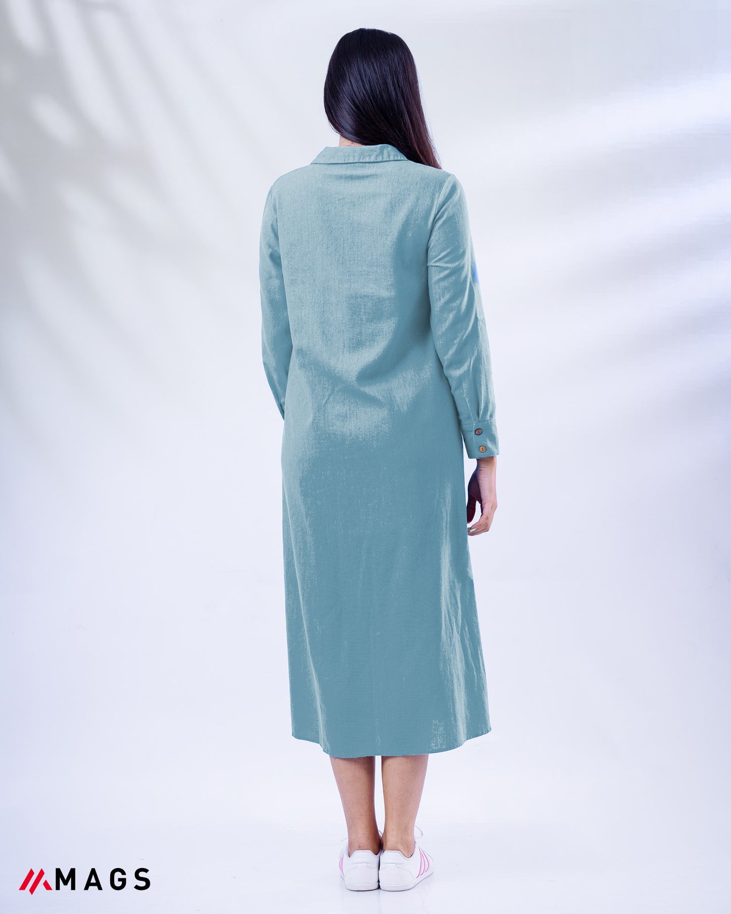 Button Down Linen Shirt Dress