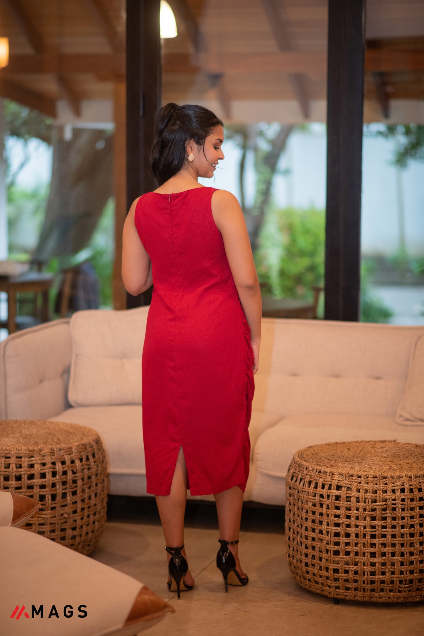 Elegant Crimson Allure Dress