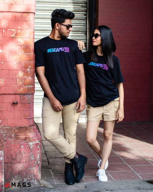 Oversized Neutral Gradient Tee