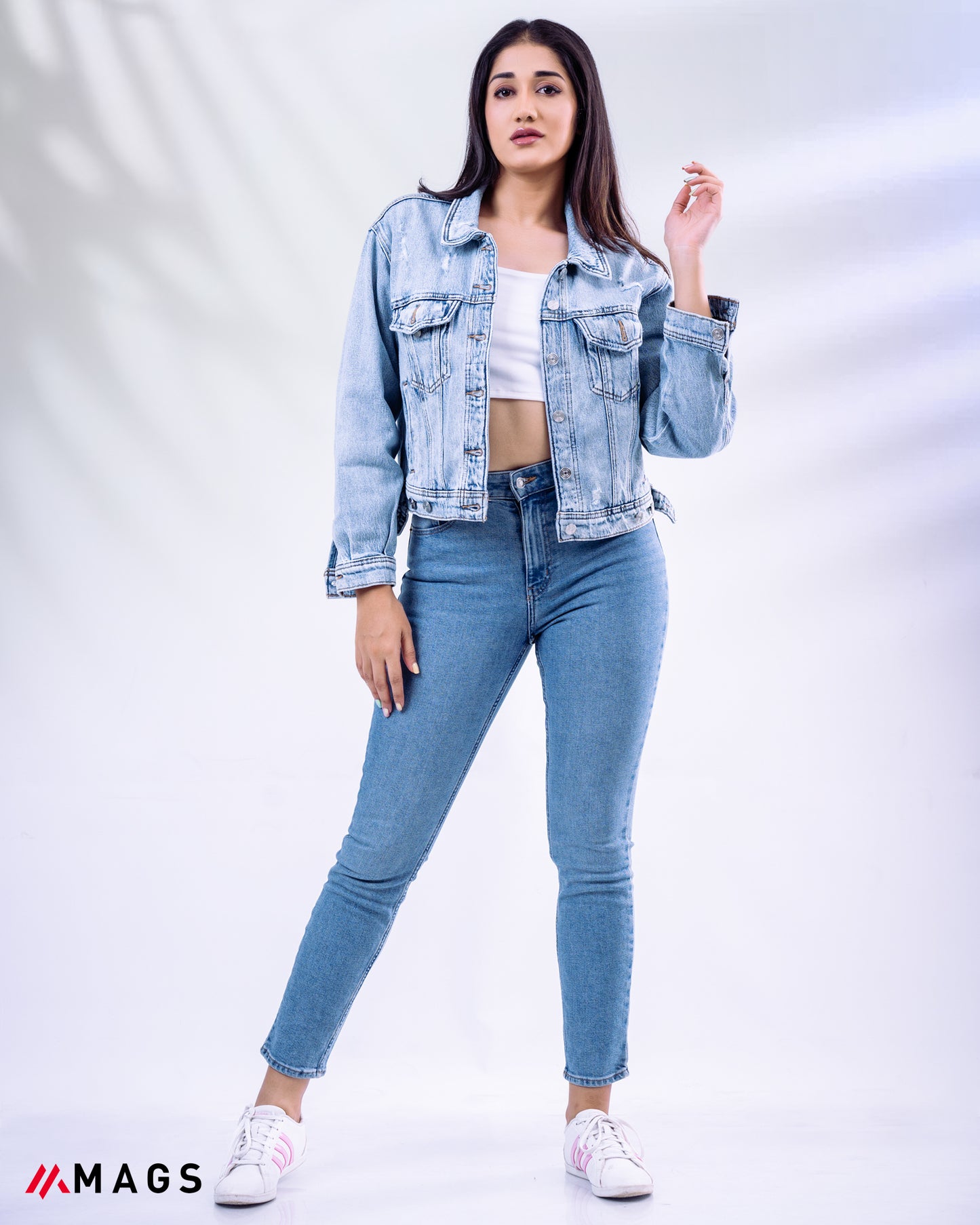 Pocket Crop Denim Jacket