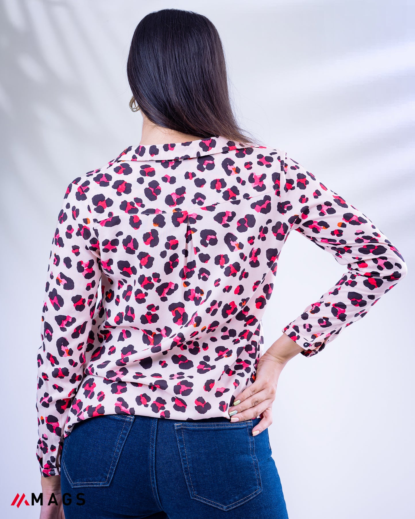 Wild Print Elegance Top