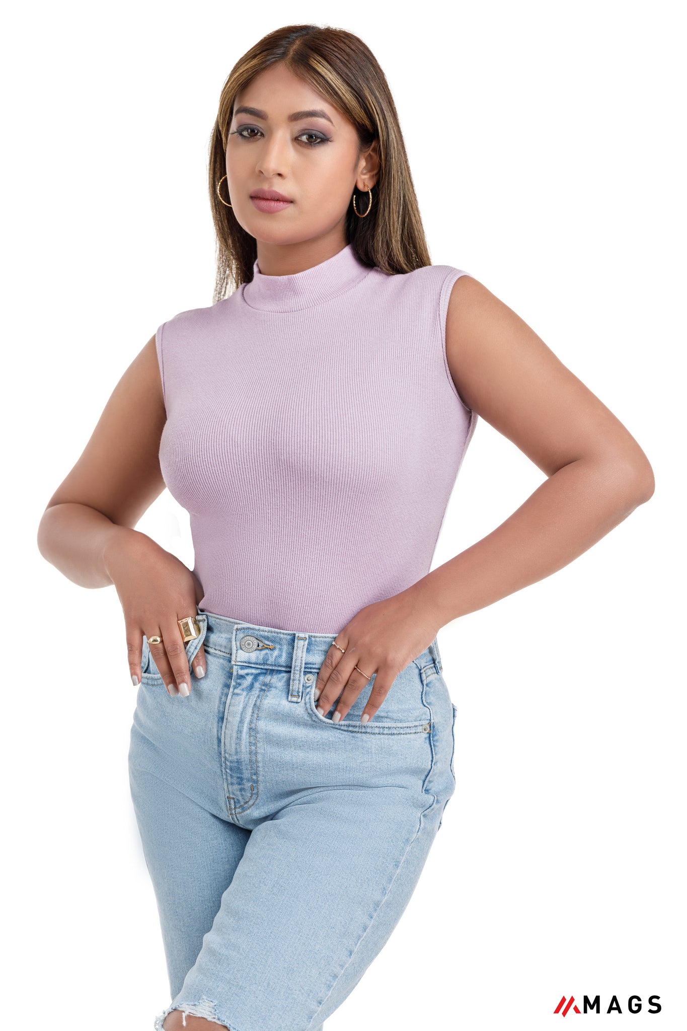 Lavender Noozy Ribbed Crop Top – magscollections