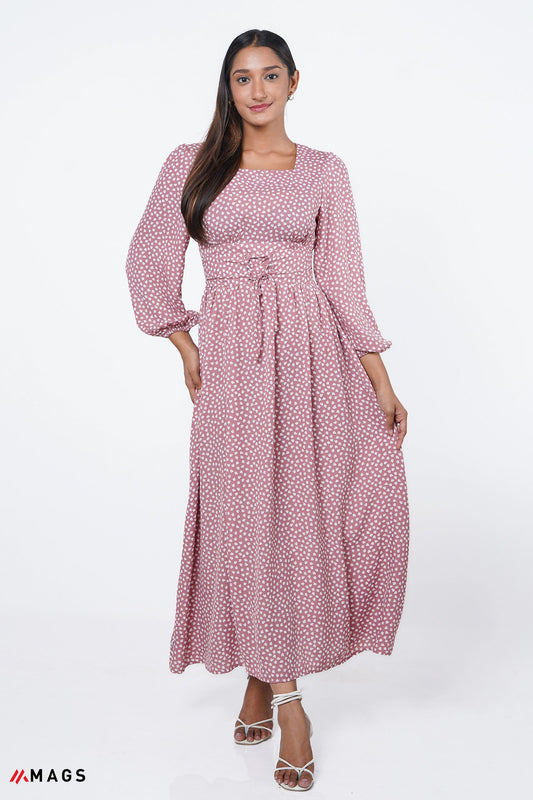 Belted Blissful Maxi Dress