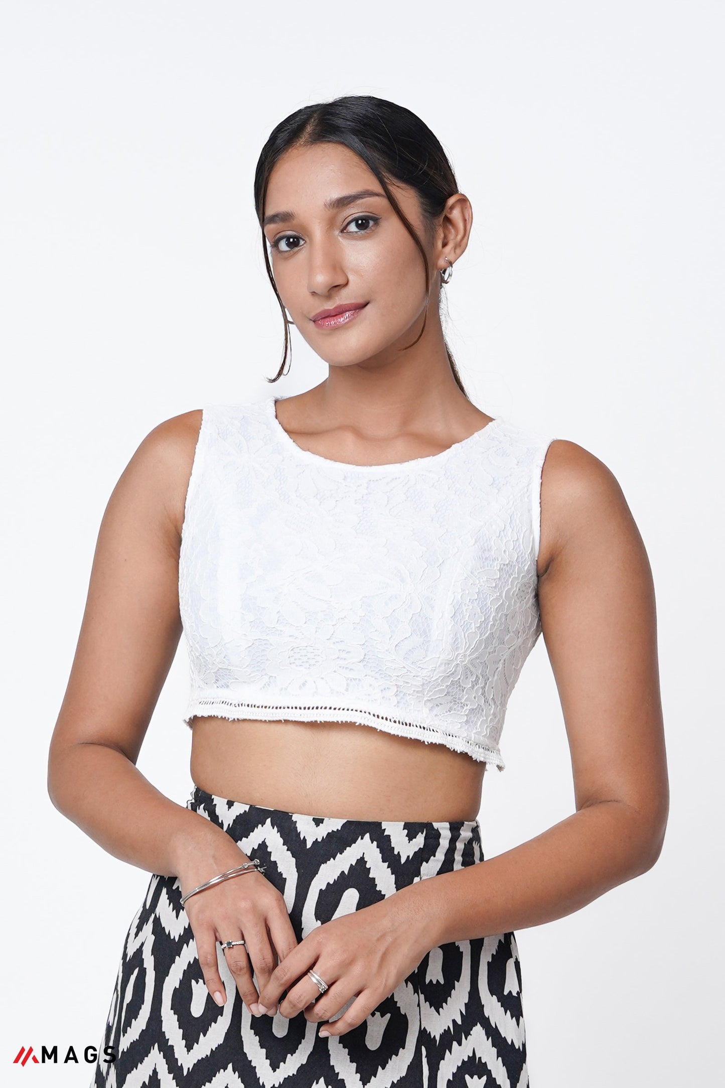 White Crop Top
