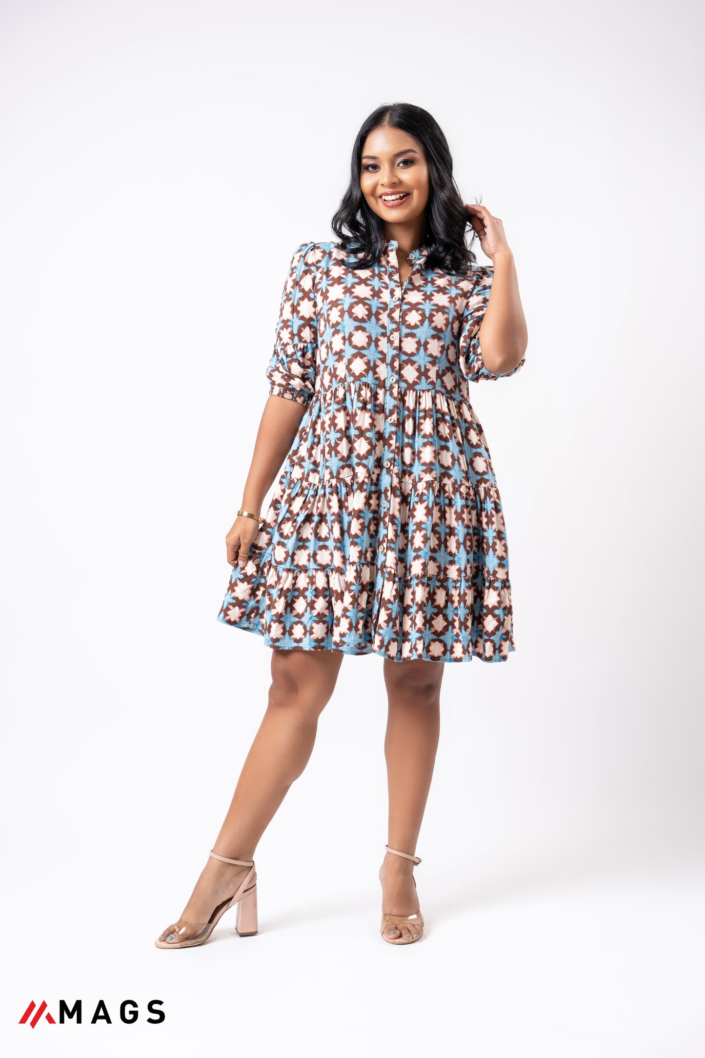 Cobalt Charm Mini Dress