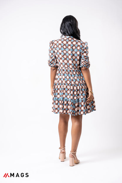 Cobalt Charm Mini Dress