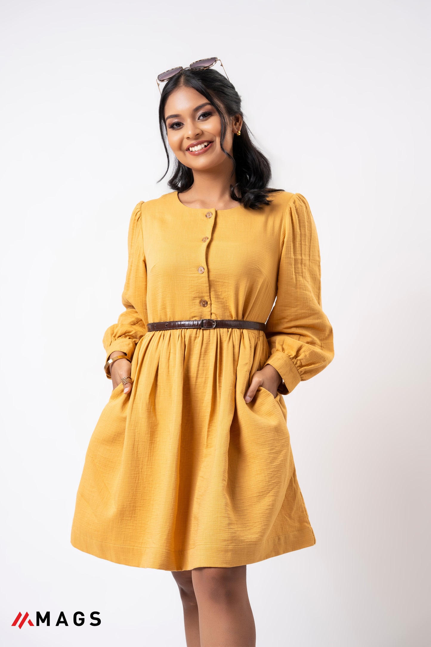 Honey Mist Gauze dress