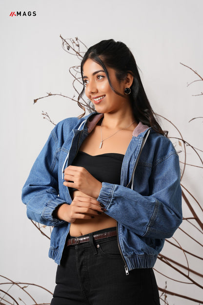 Denim Zip Up Jacket