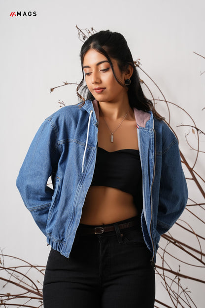 Denim Zip Up Jacket
