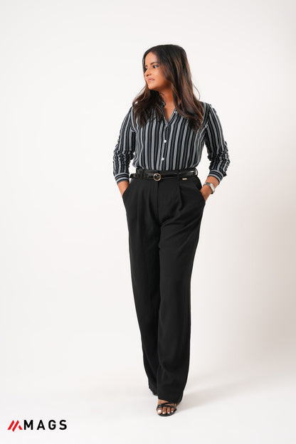 Urban Edge Striped blouse