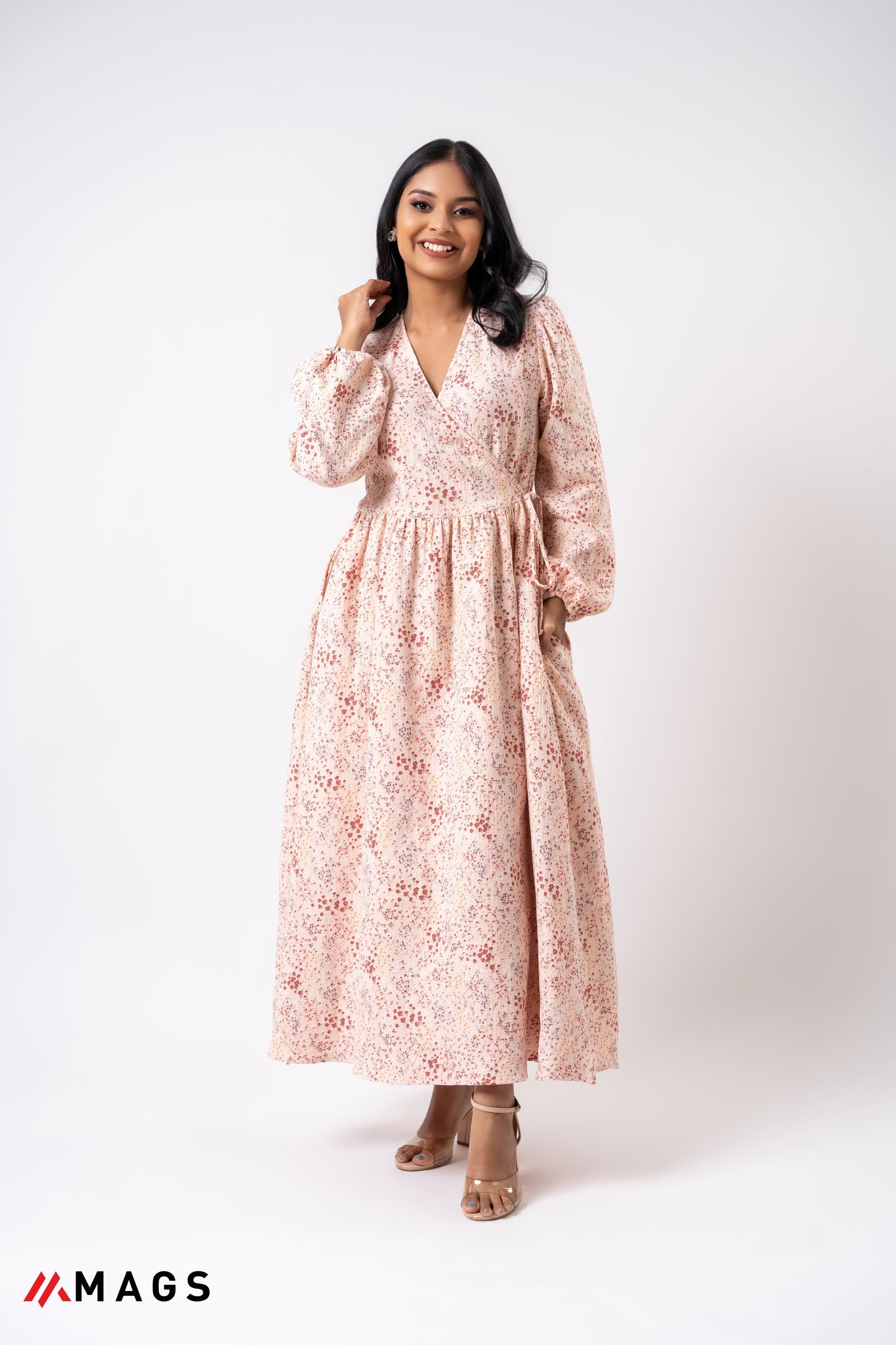 Blush Bloom Printed Maxi Dress