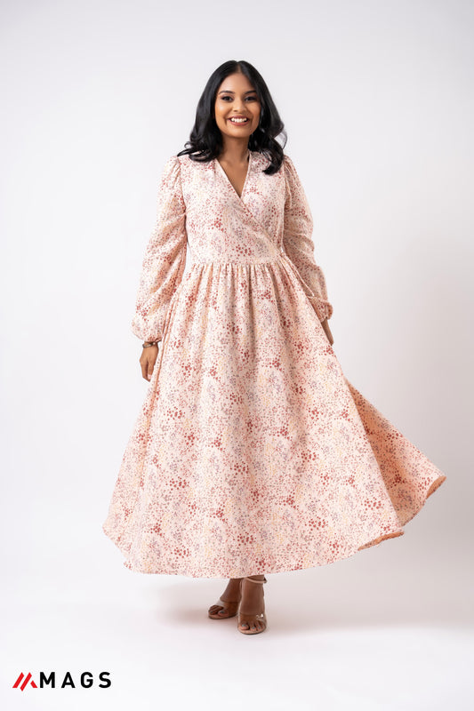 Blush Bloom Printed Maxi Dress