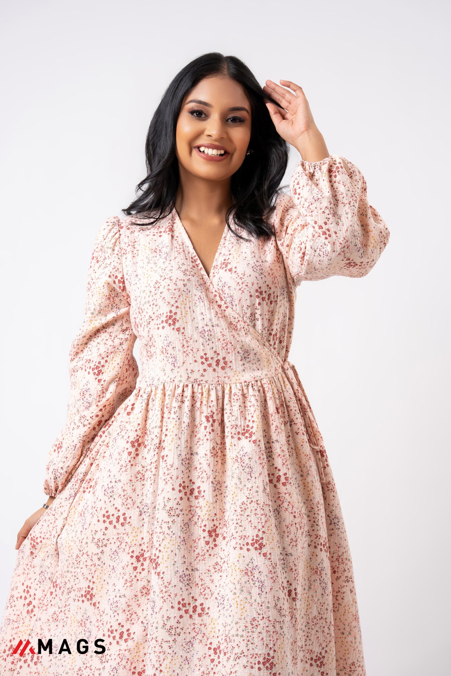 Blush Bloom Printed Maxi Dress