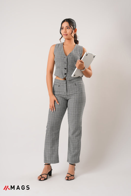 Lily Dark Waist Coat - Pant