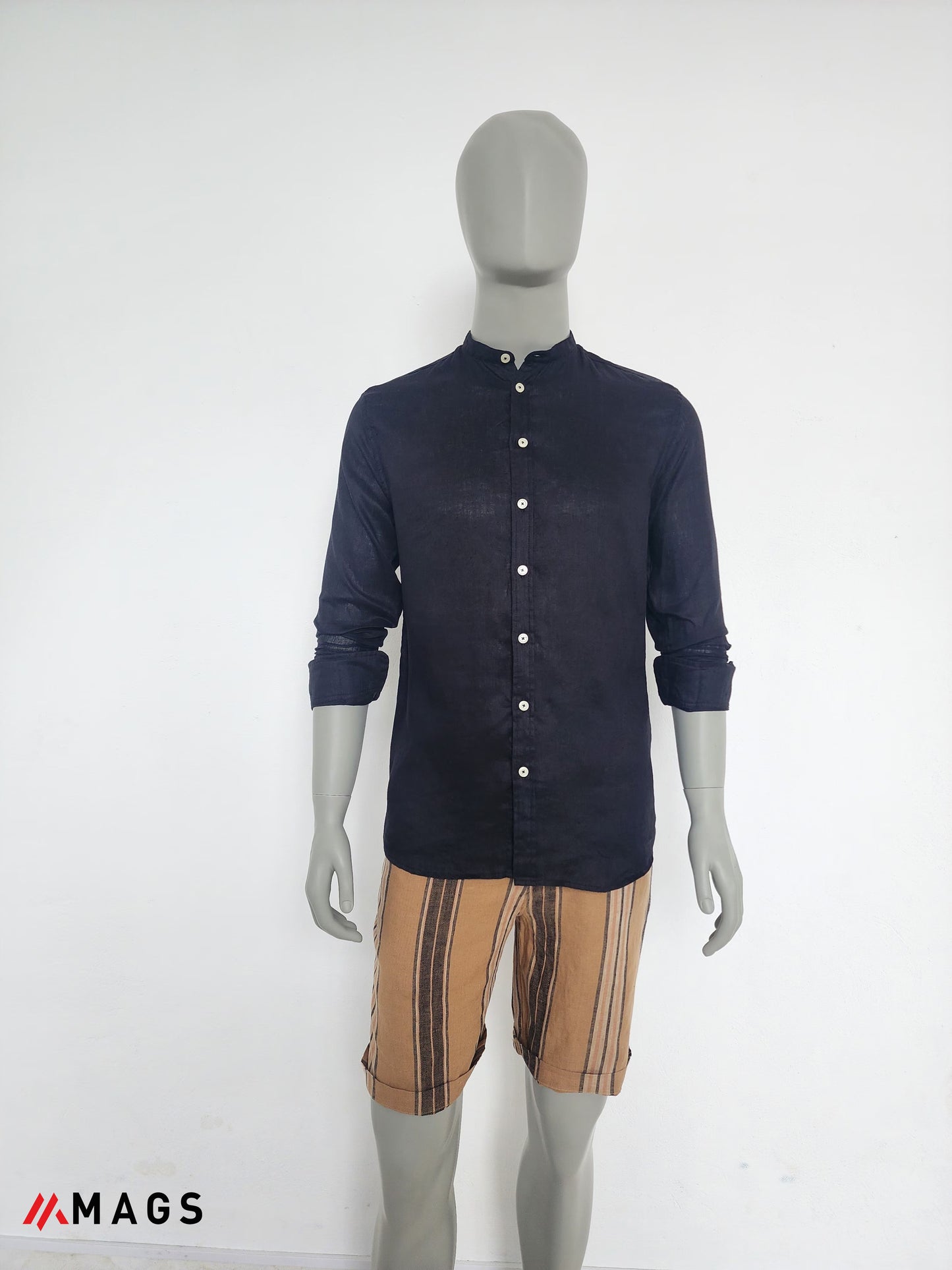 Midnight Weave Linen Shirt