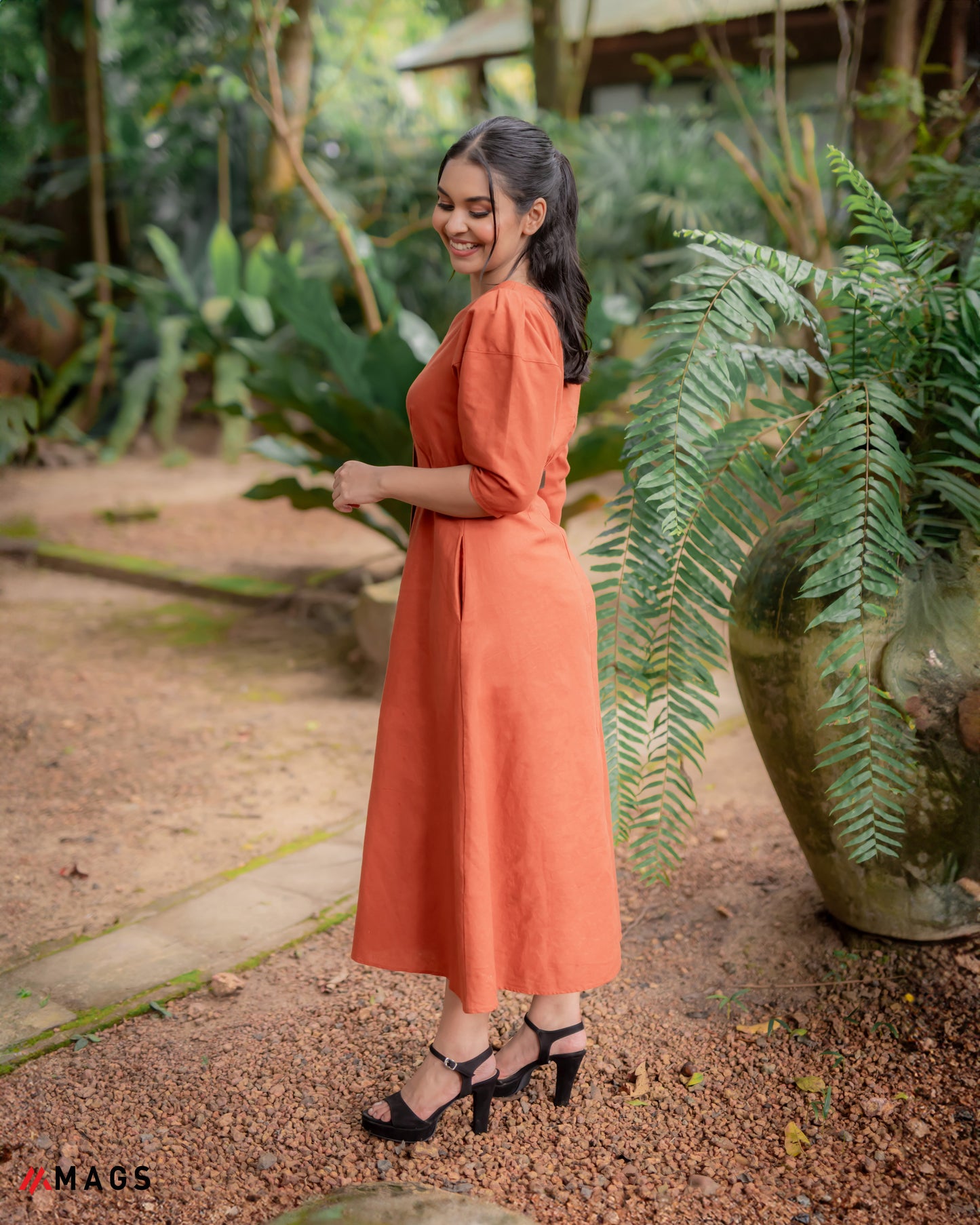 Sunset Dream Linen Long Dress