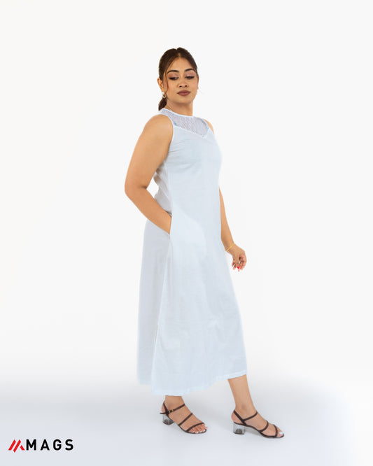 White Haven Snowfall Linen Dress