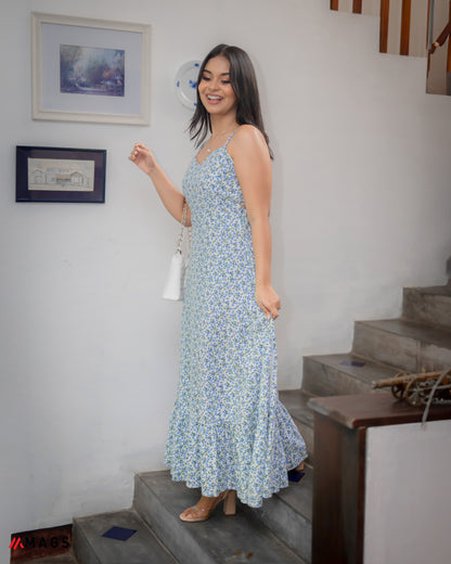 Petal Tie Sleeveless Side Knot Dress
