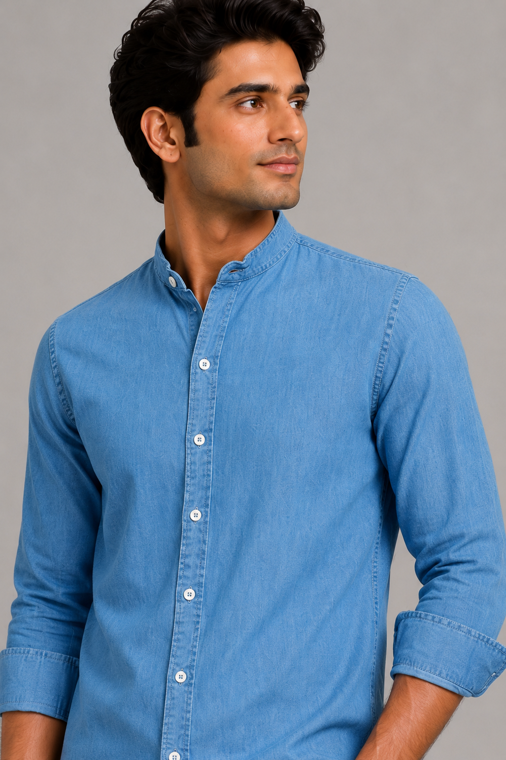 Salt Sky Chambray Long-Sleeve Shirt