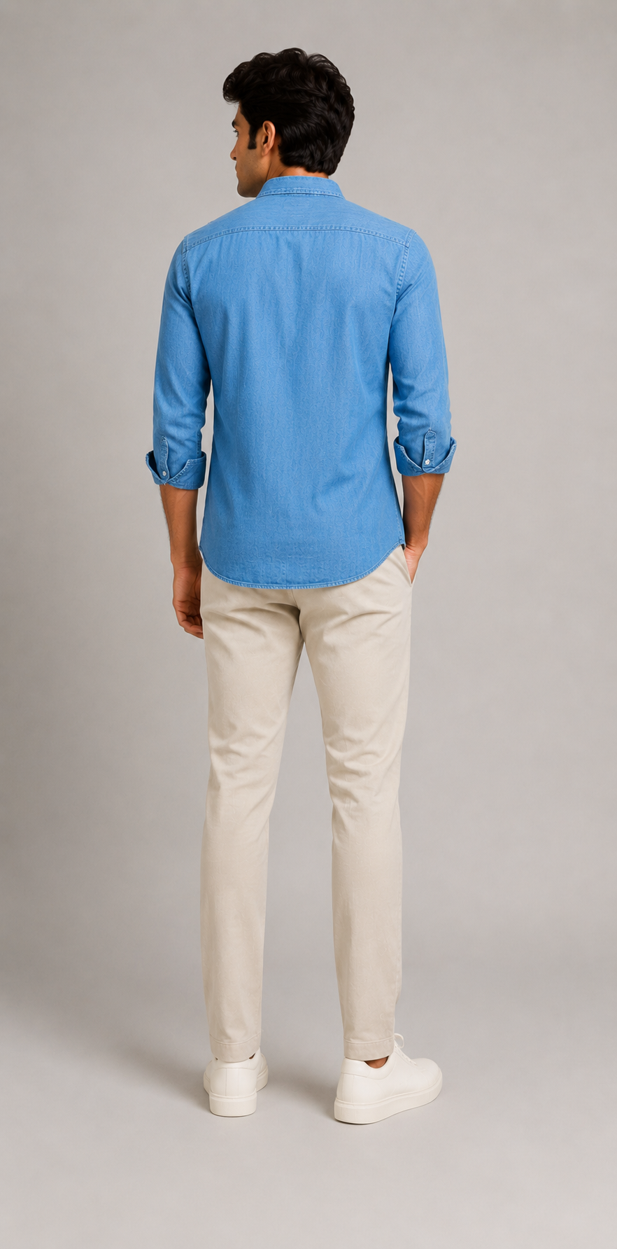 Salt Sky Chambray Long-Sleeve Shirt