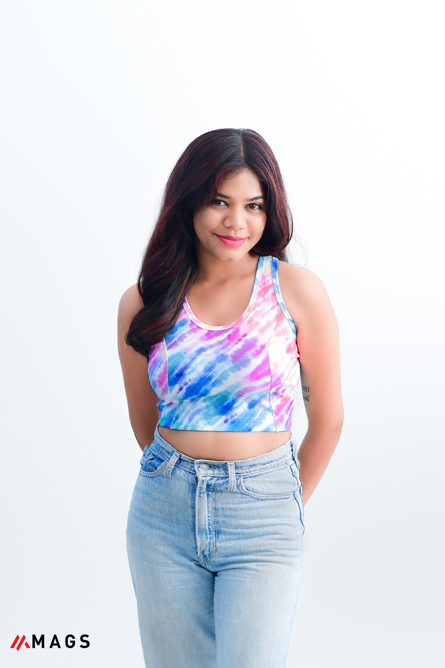 Rainbow Rush Sporty Crop Top