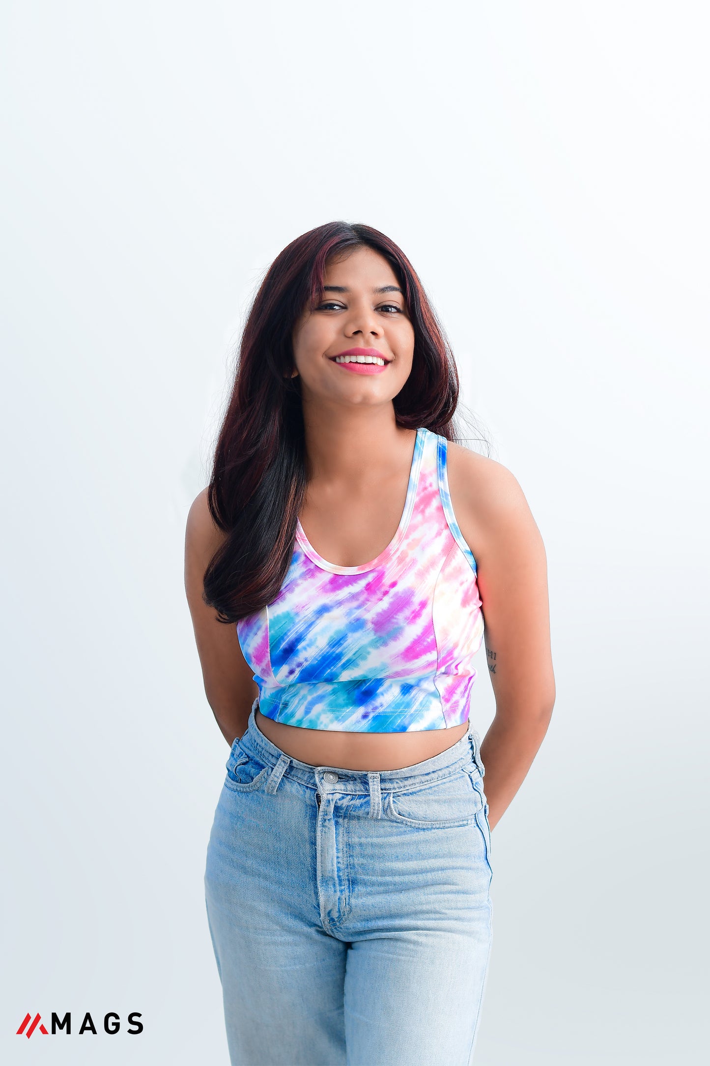 Rainbow Rush Sporty Crop Top