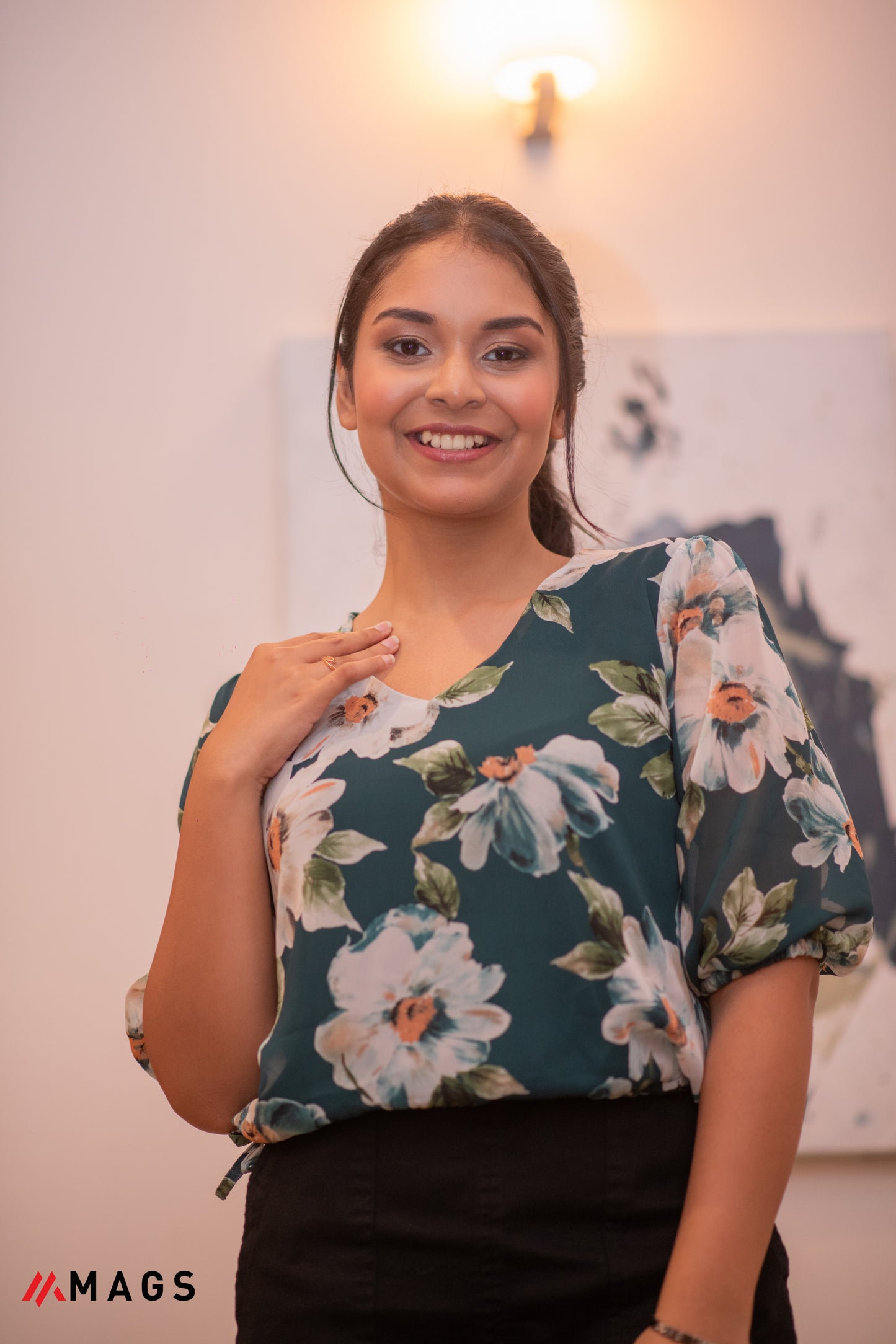 Tropical Floral Printed Top