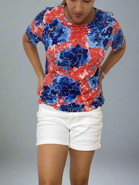 Charming Blooms Printed T-Shirt