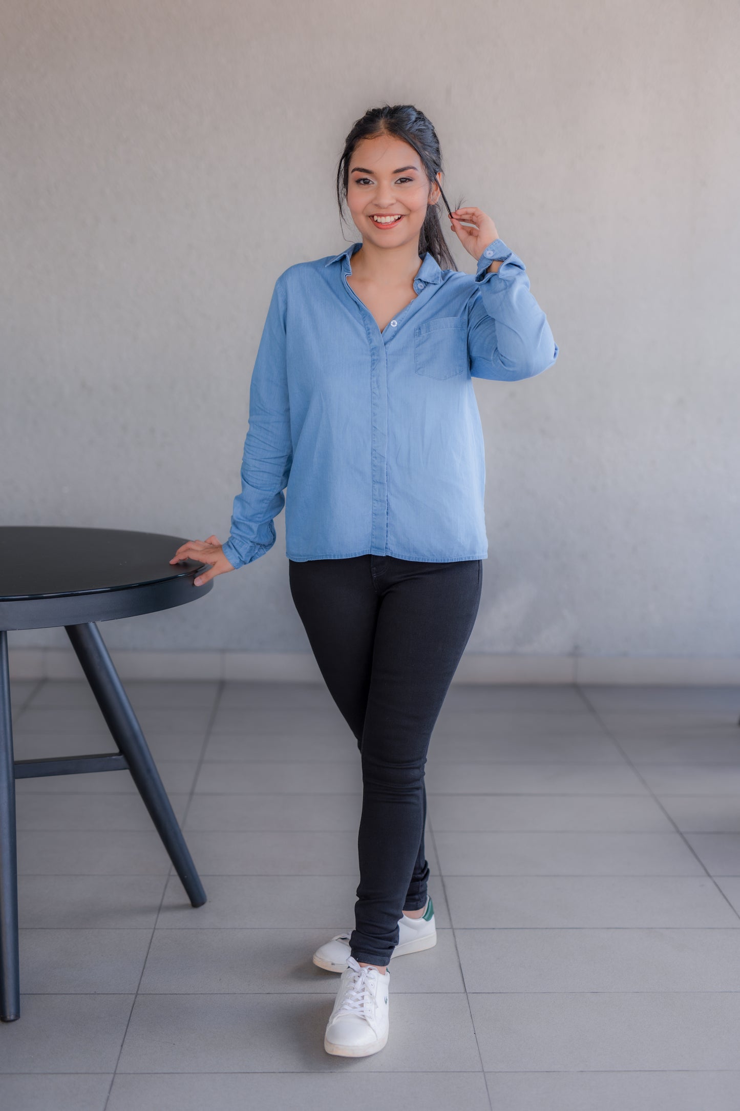 Starlit Long Sleeve Chambray Shirt