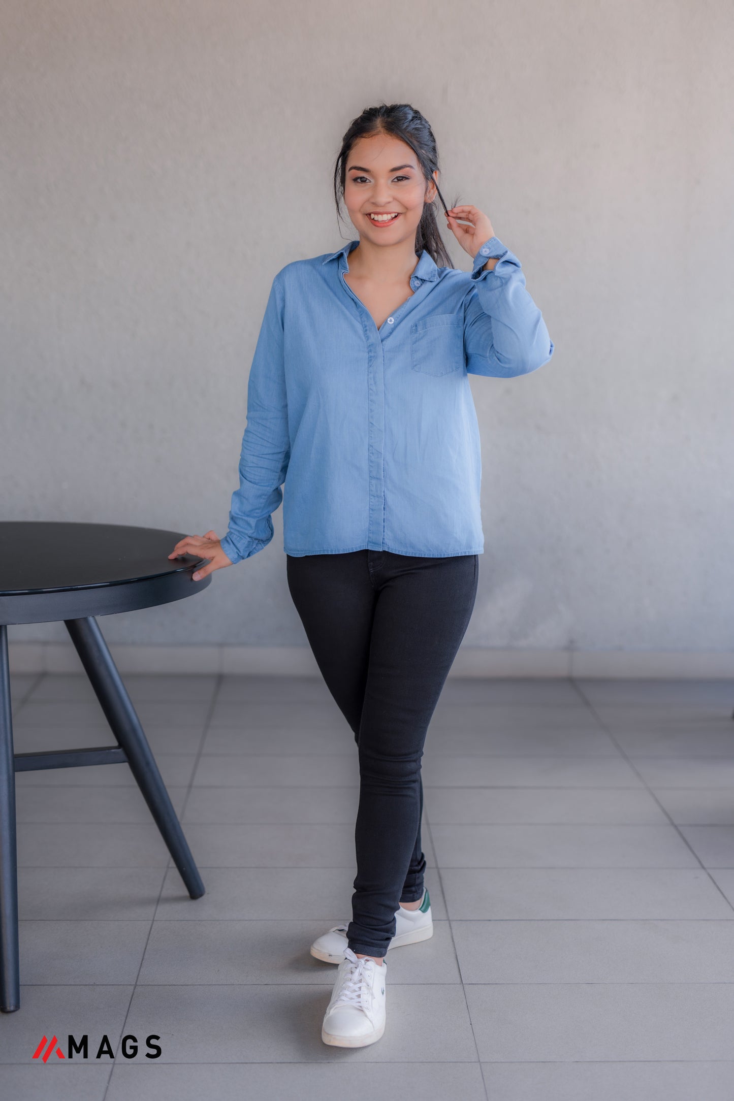 Starlit Long Sleeve Chambray Shirt