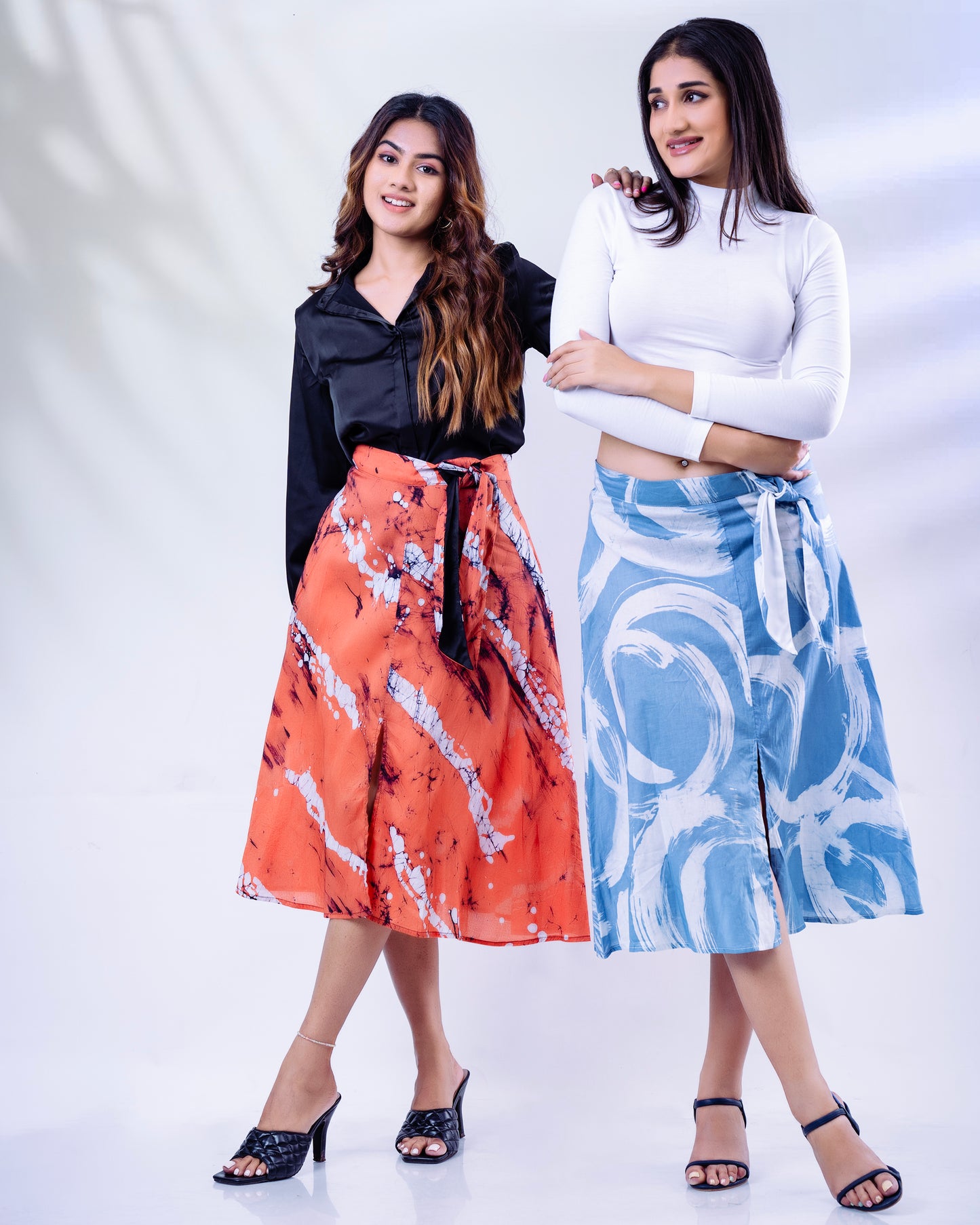 Sapphire Flow Batik Skirt - Blue