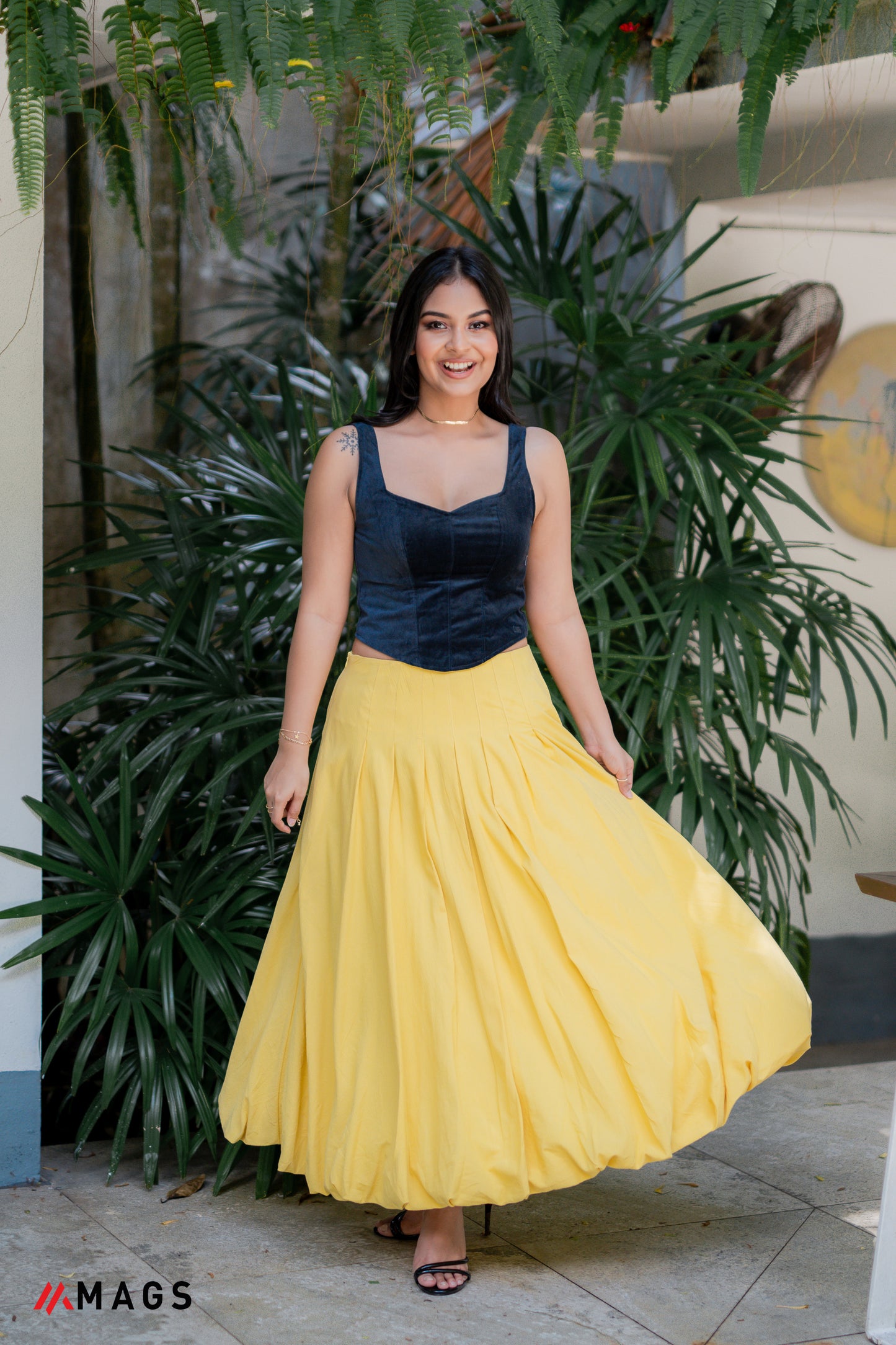 Lemon Zest Balloon Skirt