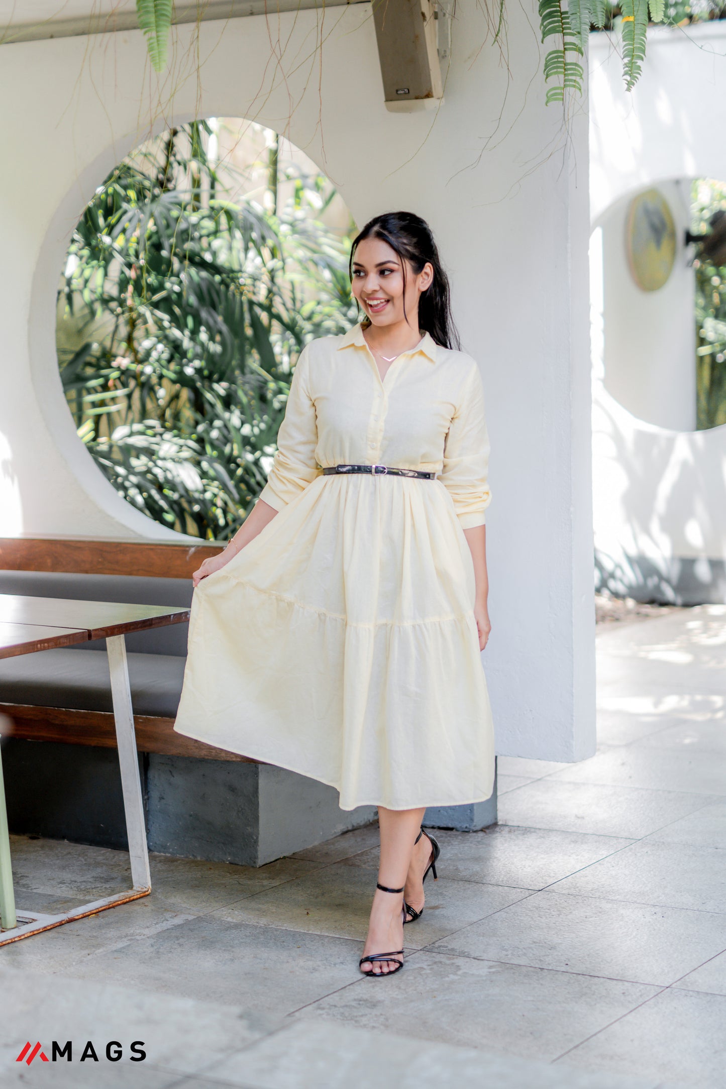 Yellow Sunshine Flowy Maxi Dress