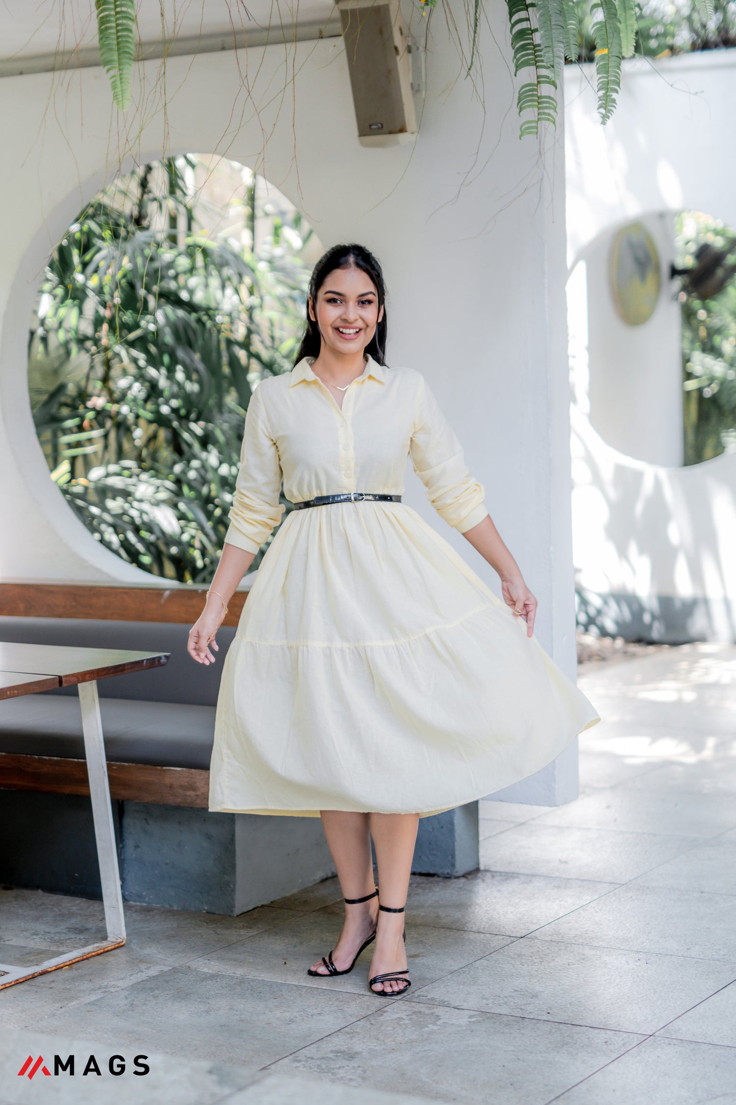 Yellow Sunshine Flowy Maxi Dress