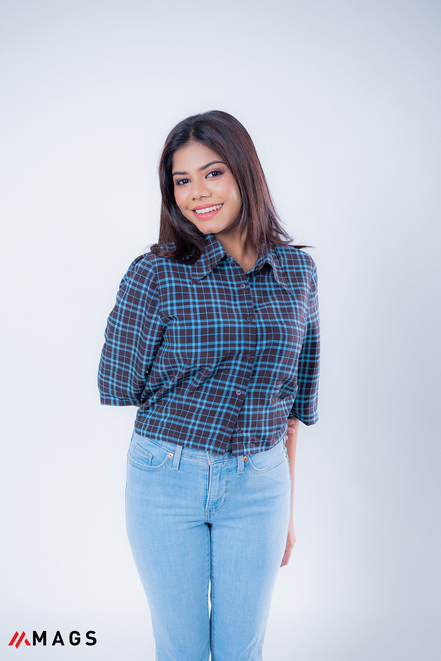 Urban Grid Checkmate Crop Top