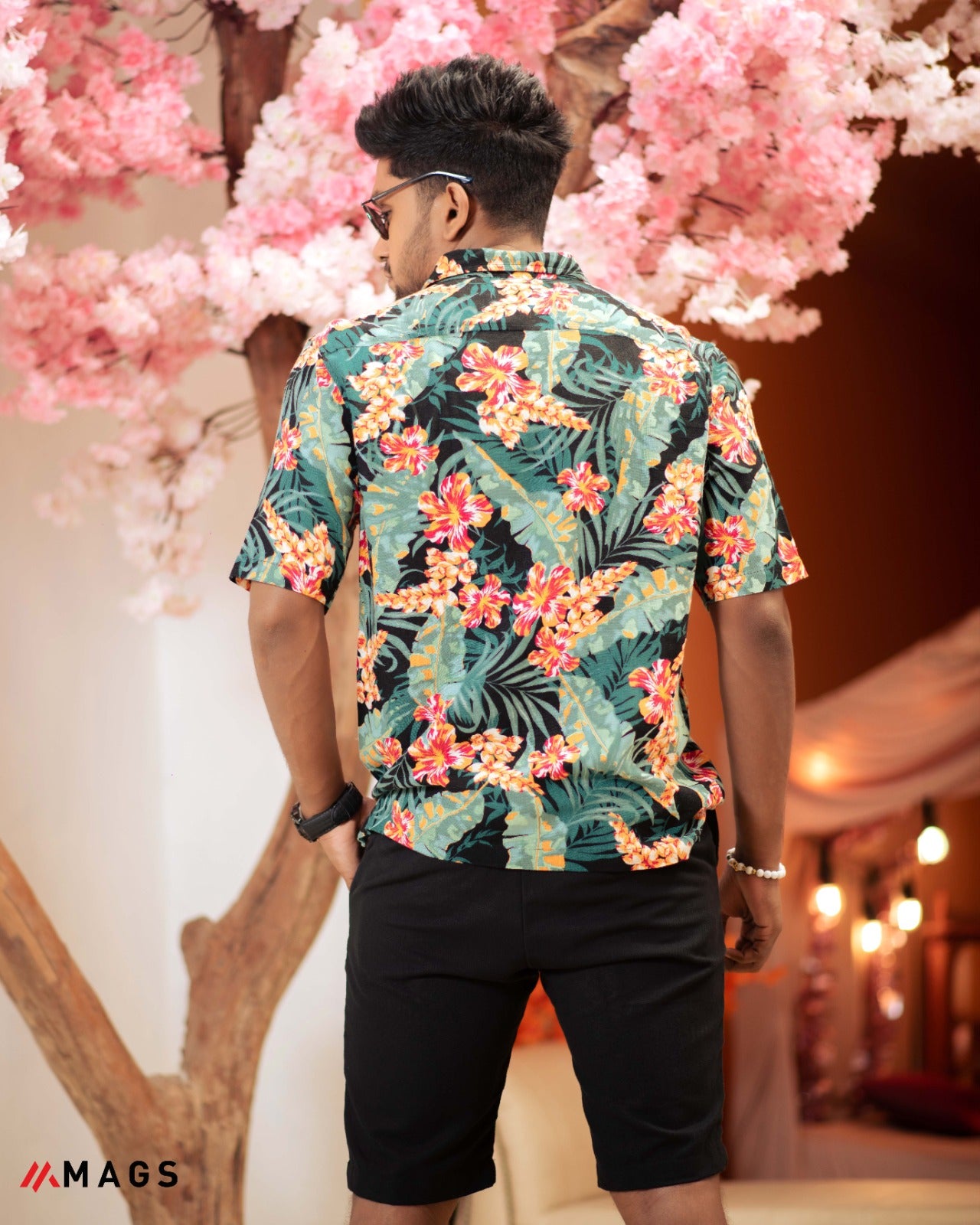 Island Blossom Linen Shirt