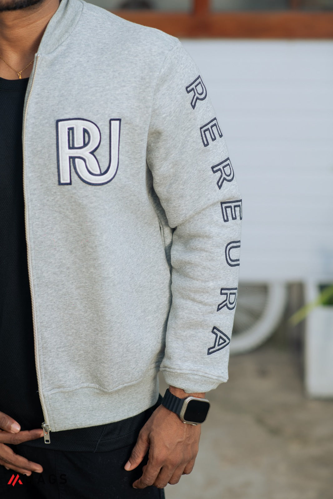 Rereura Embroider Jacket - Gray